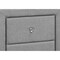 Monarch Specialties Bedroom Accent, Nightstand, End, Side, Lamp, Storage Drawer, Bedroom, Upholstered, Linen Look, Grey I 5604 - alternate 5